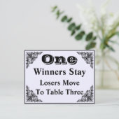 エレガントビクトリアンオーナメントバンコテーブルカード#1 ポストカード (スタンド正面)