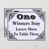 エレガントビクトリアンオーナメントバンコテーブルカード#1 ポストカード (正面/裏面)