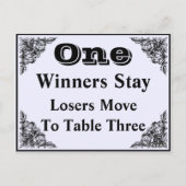 エレガントビクトリアンオーナメントバンコテーブルカード#1 ポストカード (裏面)