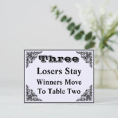 エレガントビクトリアンオーナメントバンコテーブルカード#3 ポストカード (スタンド正面)