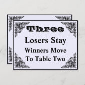 エレガントビクトリアンオーナメントバンコテーブルカード#3 ポストカード (正面/裏面)