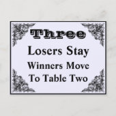 エレガントビクトリアンオーナメントバンコテーブルカード#3 ポストカード (正面)