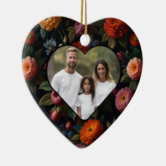 エレガントビクトリアンスタイルフローラ セラミックオーナメント (右)