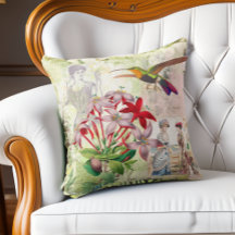 エレガントビクトリアンファッションコラージュ花鳥