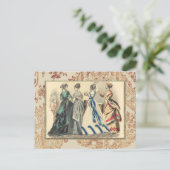 エレガントビクトリアンファッション ポストカード (スタンド正面)