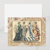 エレガントビクトリアンファッション ポストカード (正面/裏面)