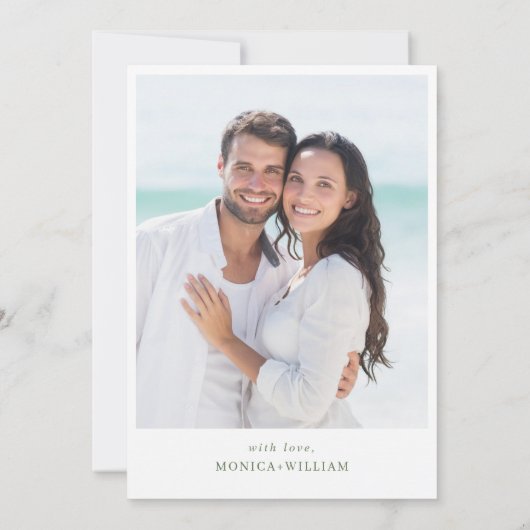 エレガントビクトリアンフランスのフローラ結婚ズ セーブザデート (裏面)