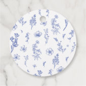 エレガントビクトリアンフランスのフローラ結婚ズ フェイバータグ (裏面)