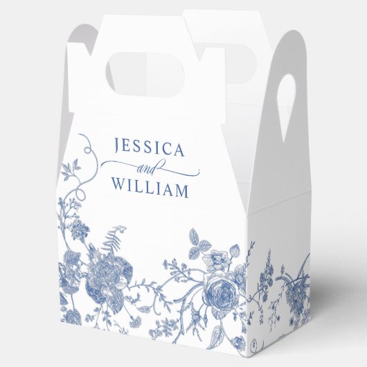 エレガントビクトリアンフランスのフローラ結婚ズ フェイバーボックス (オープン)