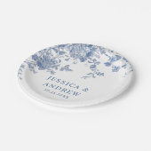 エレガントビクトリアンフランスのフローラ結婚ズ ペーパープレート (アングル)