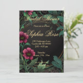 エレガントビクトリアンフローラブライダルシャワー 招待状 (スタンド正面)