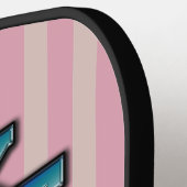 エレガントビクトリアンボール文字デザイン ピックルボールラケット (左詳細)