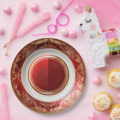 エレガントビクトリアン夕飯 ペーパープレート (パーティー)