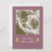 エレガントビクトリアン婚約パーティ 招待状 (裏面)