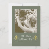 エレガントビクトリアン婚約パーティ 招待状 (裏面)