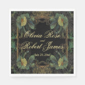 エレガントビクトリアン植物性の気の結婚多い スタンダードランチョンナプキン (正面)