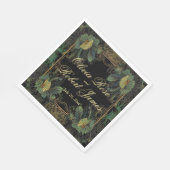 エレガントビクトリアン植物性の気の結婚多い スタンダードランチョンナプキン (角)