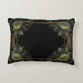 エレガントビクトリアン濃い金ゴールド アクセントクッション (裏面)