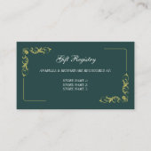 エレガントビクトリアン結婚ギフト原簿 エンクロージャーカード (正面)