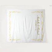 エレガントビクトリアン結婚写真ブース タペストリー (正面(横))