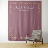 エレガントビクトリアン結婚写真ブース タペストリー (インサイチュ)