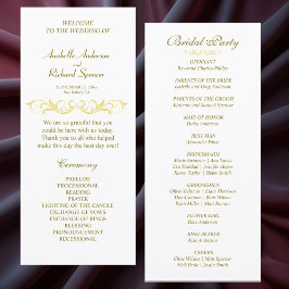 エレガントビクトリアン結婚式 プログラム