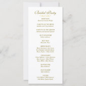 エレガントビクトリアン結婚式 プログラム (裏面)