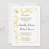 エレガントビクトリアン結婚披露宴 招待状 (正面)