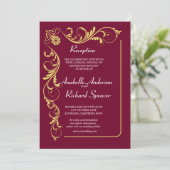 エレガントビクトリアン結婚披露宴 招待状 (スタンド正面)