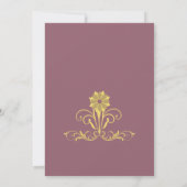 エレガントビクトリアン結婚披露宴 招待状 (裏面)