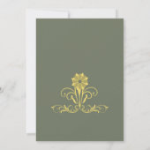 エレガントビクトリアン結婚披露宴 招待状 (裏面)