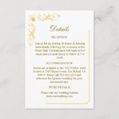 エレガントビクトリアン結婚詳細 エンクロージャーカード (正面)