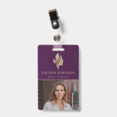 エレガントビジネスの販促品 バッジ (正面 (クリップ付))