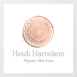 エレガントビューティマンダラロゴ ローズゴールド ウィンドウクリング ウィンドウサイン