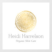 エレガントビューティマンダラロゴ 偽ゴールド ウィンドウサイン (シート)