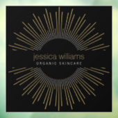 エレガントビューティーゴールドサンburstブラック ウィンドウサイン (シート3)