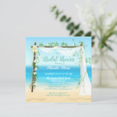 エレガントビーチアーチブライダルシャワー 招待状 (スタンド正面)