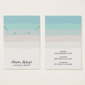 エレガントビーチカラージュエリーイヤリング表示 (正面&裏面)