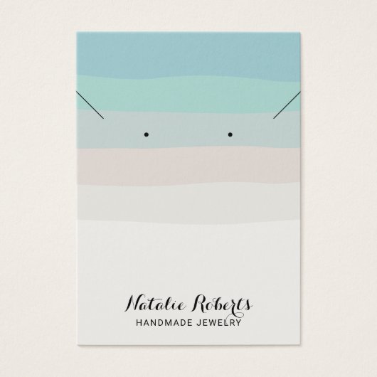 エレガントビーチカラージュエリーイヤリング表示 (正面)