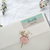 エレガントビーチサマー結婚ズ差出人住所ラベル ラベル