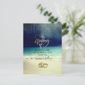 エレガントビーチサマー結婚ズ ポストカード (スタンド正面)