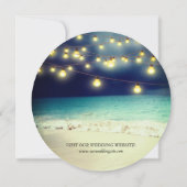 エレガントビーチサマー結婚ズ 招待状 (裏面)