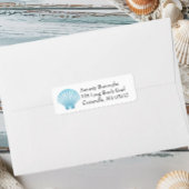 エレガントビーチシェル航海のブ結婚ルー ラベル