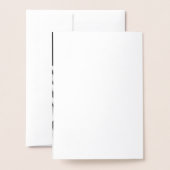 エレガントビーチシーセル結婚式招待状写真 箔カード (裏面封筒付き)