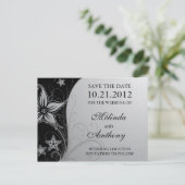 エレガントビーチスタフィッ結婚グとフローラ救の日付 案内ポストカード (スタンド正面)