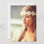 エレガントビーチストリングライツサマーバースデーパーティー 招待状 (裏面)