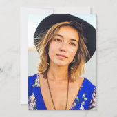 エレガントビーチストリングライツサマーブライダルシャワー 招待状 (裏面)