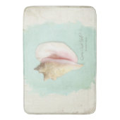 エレガントビーチハウスデコークイーンコンチシェルウォーター バスマット (正面縦)