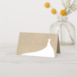 エレガントビーチブライダルシャワー座席表白 プレイスカード