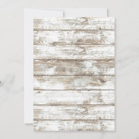 エレガントビーチラブメッセージボトルブライダルシャワー 招待状 (裏面)